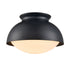 Black Glass Ceiling Light Flush Mount Fixture